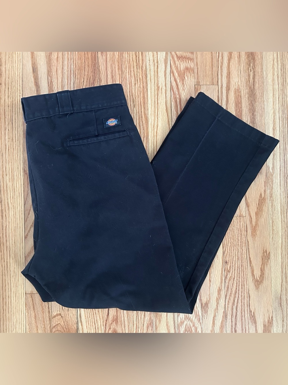 Dickies Men's Black Work Pants - Classic Straight Fit 36x29